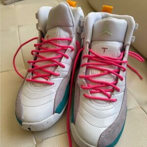Jordan Kids Dress Shoes - White, Pink, Teal